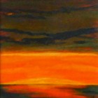 View "sunrise no. 59,  mixed media on paper,  6x6 inches,  2011"